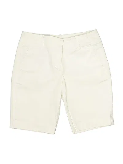 Pre-owned Ann Taylor Khaki Shorts In White