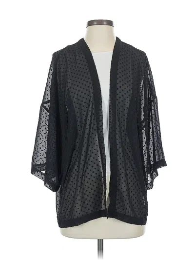 Pre-owned Ann Taylor Kimono In Black