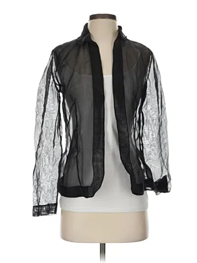 Pre-owned Ann Taylor Kimono In Black