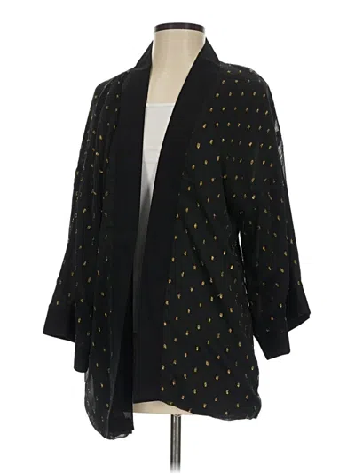 Pre-owned Ann Taylor Kimono In Black