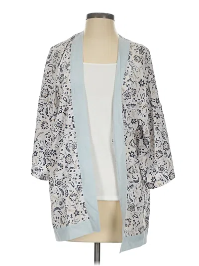 Pre-owned Ann Taylor Kimono In Blue