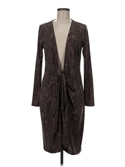 Pre-owned Ann Taylor Kimono In Brown