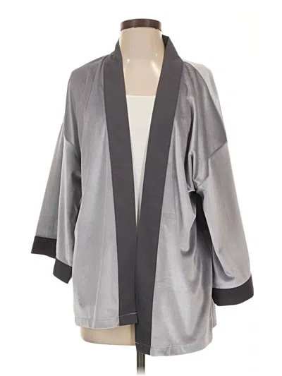 Pre-owned Ann Taylor Kimono In Gray