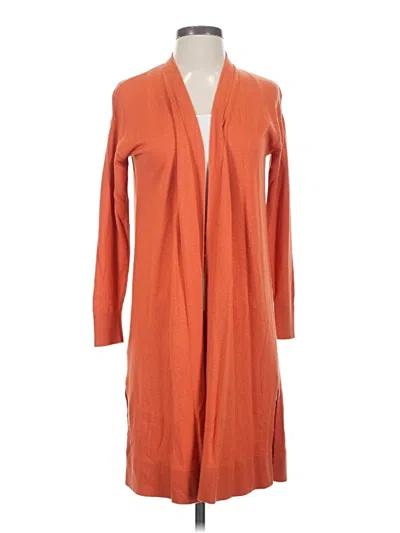Pre-owned Ann Taylor Kimono In Orange