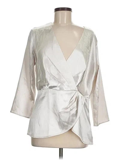Pre-owned Ann Taylor Kimono In Silver