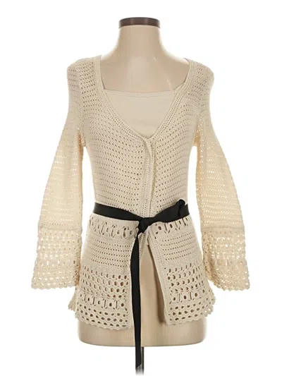 Pre-owned Ann Taylor Kimono In White