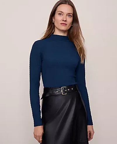 ANN TAYLOR KNIT MOCK NECK TOP