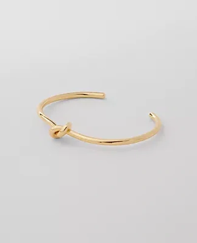Ann Taylor Knot Cuff Bracelet In Goldtone