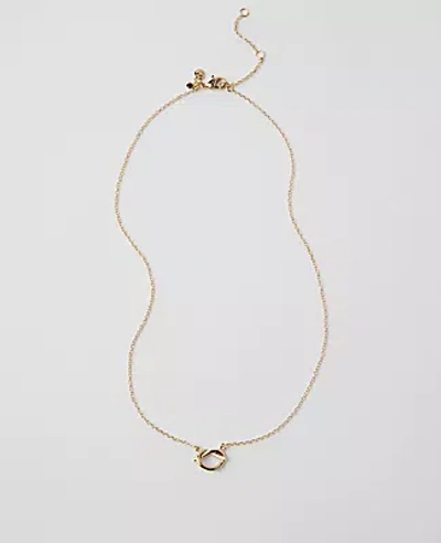 Ann Taylor Knot Necklace In Goldtone