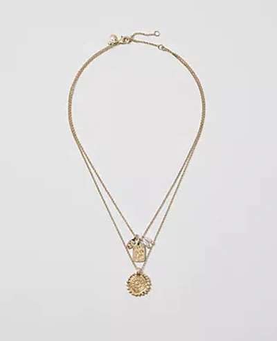 Ann Taylor Layered Charm Necklace