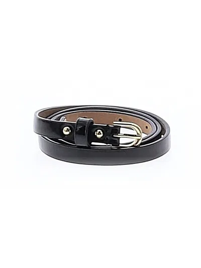 Pre-owned Ann Taylor Leather Belt In Black