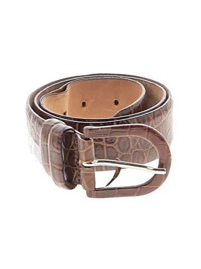 Pre-owned Ann Taylor Leather Belt In Brown