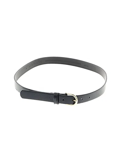 Pre-owned Ann Taylor Leather Belt In Gray