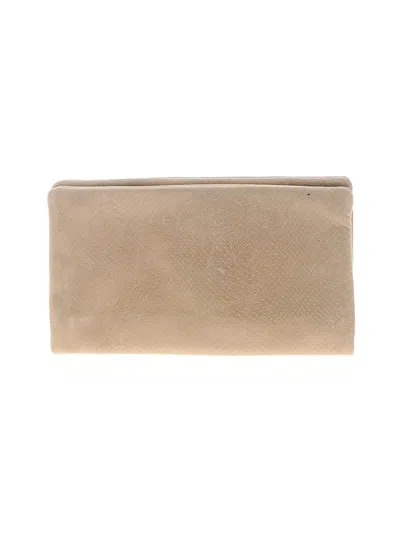 Pre-owned Ann Taylor Leather Clutch In Gold