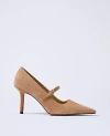 Ann Taylor Leather Mary Jane Pump In Brown
