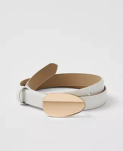 Ann Taylor Leather Oval Buckle Belt