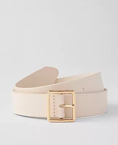 Ann Taylor Leather Square Buckle Belt