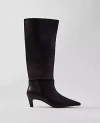 Ann Taylor Leather Tall Boot In Black