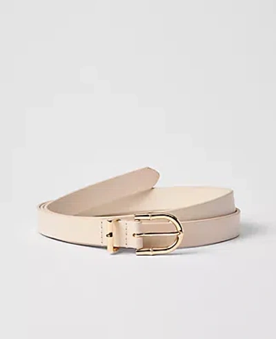 Ann Taylor Leather Textured Square Buckle Belt