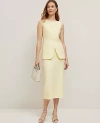 Ann Taylor Petite Linen-blend Midi Skirt
