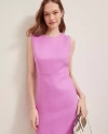 Ann Taylor Linen-blend Shift Dress In Orchid Glow