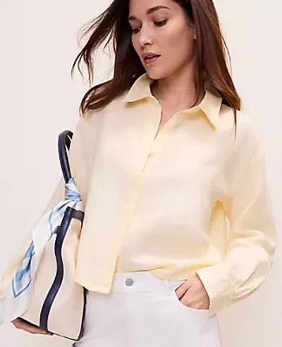 Ann Taylor Linen Button Down Shirt