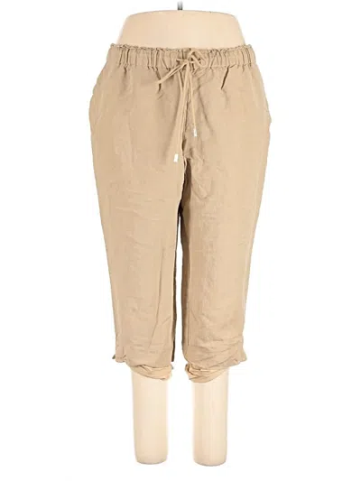 Pre-owned Ann Taylor Linen Pants In Brown