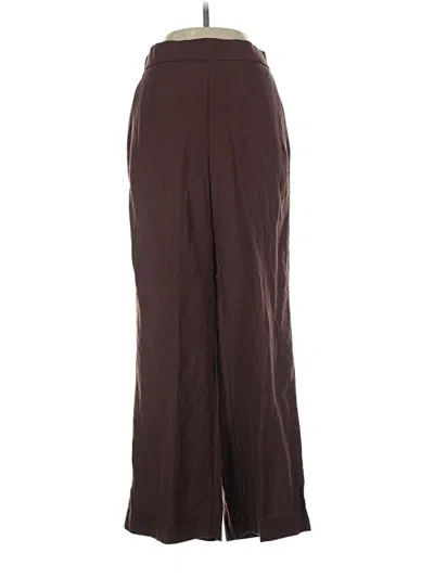 Pre-owned Ann Taylor Linen Pants In Brown