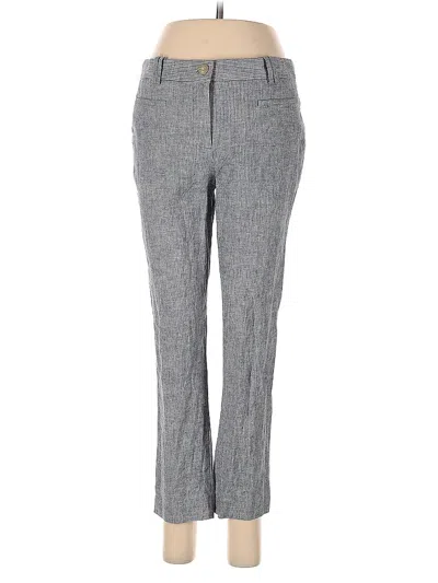 Pre-owned Ann Taylor Linen Pants In Gray