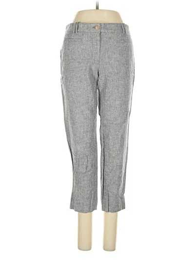 Pre-owned Ann Taylor Linen Pants In Gray