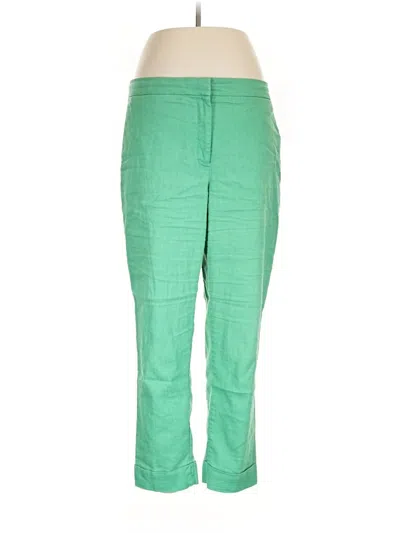 Pre-owned Ann Taylor Linen Pants In Green