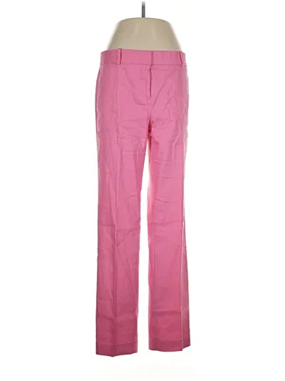 Pre-owned Ann Taylor Linen Pants In Pink