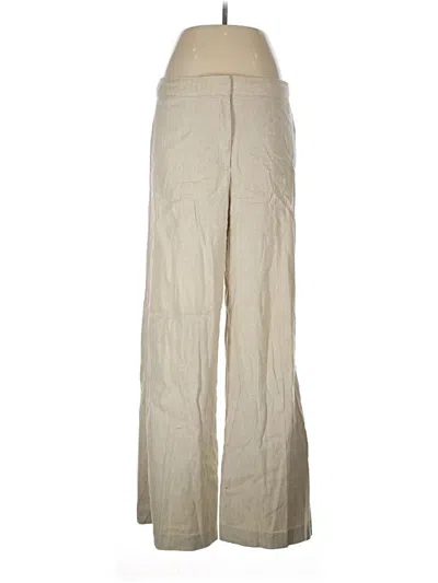 Pre-owned Ann Taylor Linen Pants In Tan