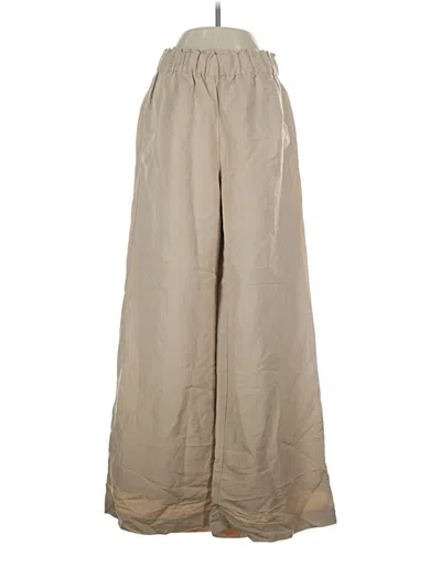 Pre-owned Ann Taylor Linen Pants In Tan