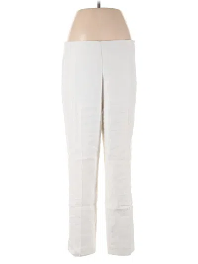 Pre-owned Ann Taylor Linen Pants In White