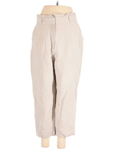 Pre-owned Ann Taylor Linen Pants In White