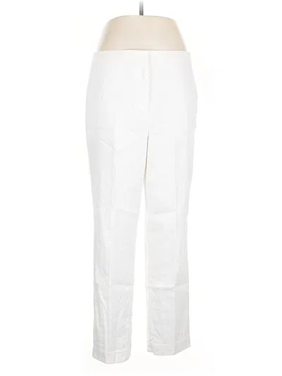 Pre-owned Ann Taylor Linen Pants In White
