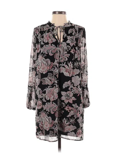 Pre-owned Ann Taylor Loft 3/4 Sleeve Blouse In Black