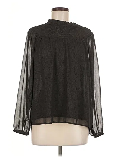Ann Taylor Loft 3/4 Sleeve Blouse In Black