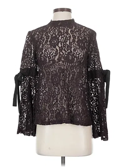 Pre-owned Ann Taylor Loft 3/4 Sleeve Blouse In Black