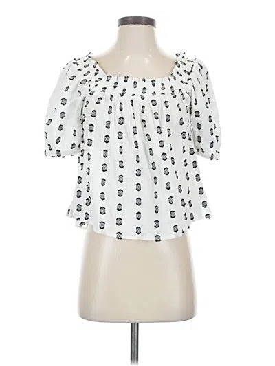 Ann Taylor Loft 3/4 Sleeve Blouse In White