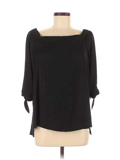 Pre-owned Ann Taylor Loft 3/4 Sleeve T-shirt In Black