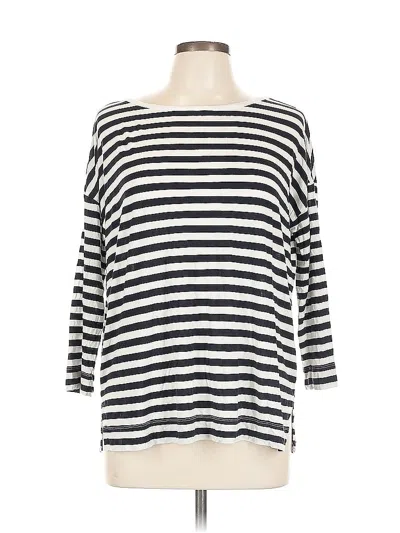 Pre-owned Ann Taylor Loft 3/4 Sleeve T-shirt In Black