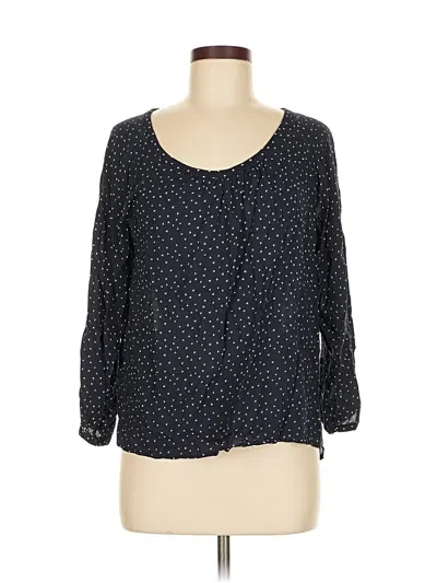 Pre-owned Ann Taylor Loft 3/4 Sleeve T-shirt In Black