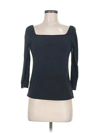Pre-owned Ann Taylor Loft 3/4 Sleeve T-shirt In Black