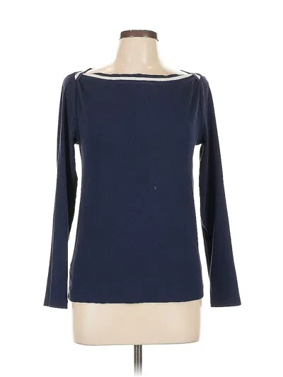 Pre-owned Ann Taylor Loft 3/4 Sleeve T-shirt In Blue