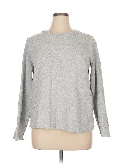 Pre-owned Ann Taylor Loft 3/4 Sleeve T-shirt In Gray