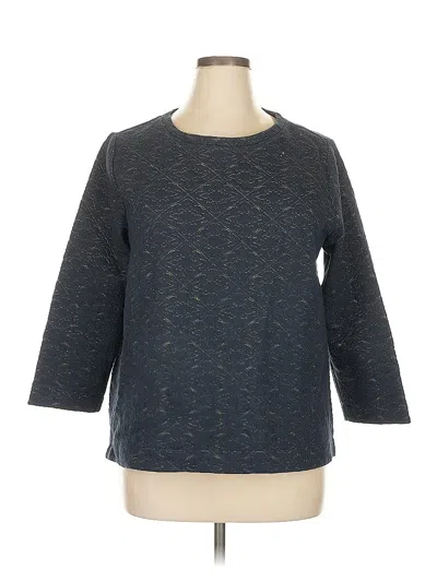 Pre-owned Ann Taylor Loft 3/4 Sleeve T-shirt In Gray