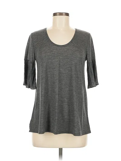 Pre-owned Ann Taylor Loft 3/4 Sleeve T-shirt In Gray