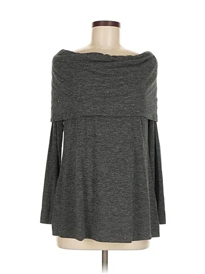 Pre-owned Ann Taylor Loft 3/4 Sleeve T-shirt In Gray